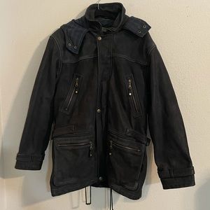 LEATHER COAT  OAKWOOD UTILITY LEATHER COAT LEATHER CARGO LEATHER …